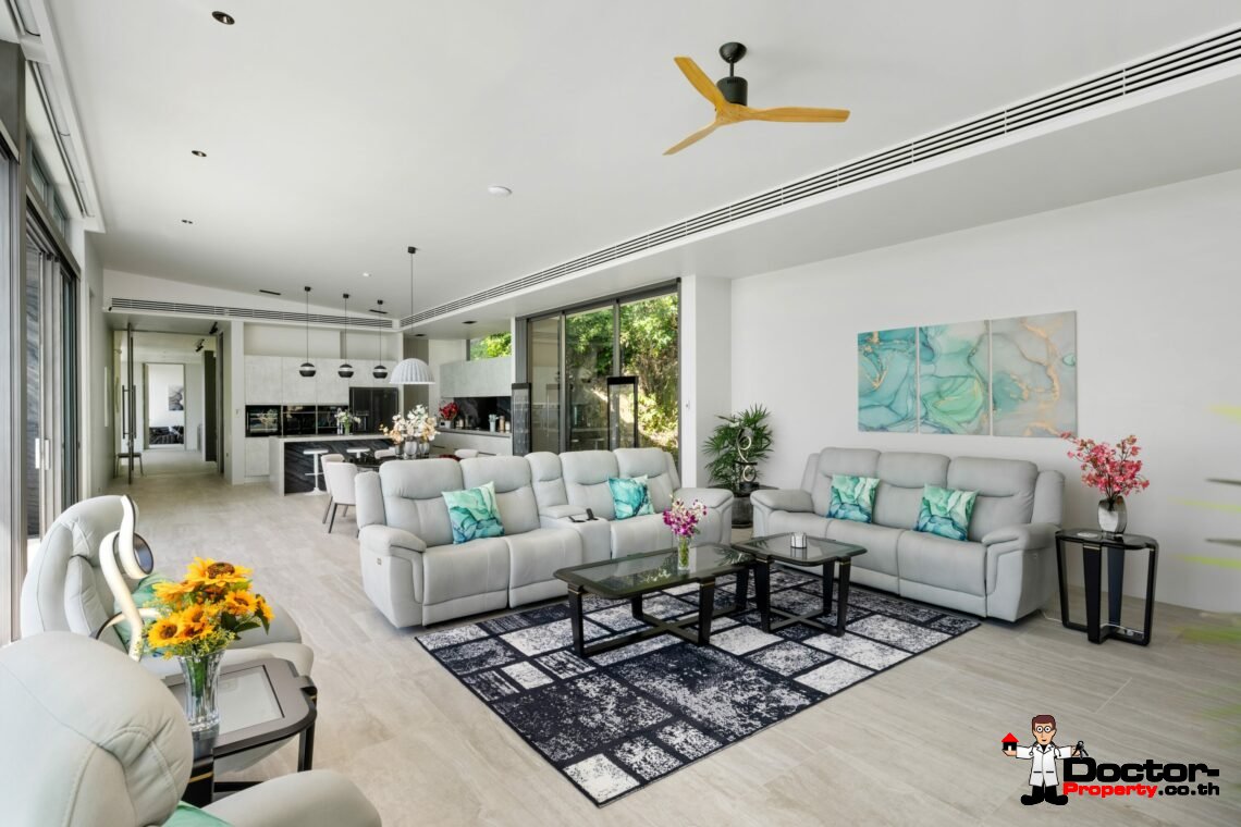 Modern Luxury Villa with Exhilarating Panorama in Na Mueang, Koh Samui – For Sale